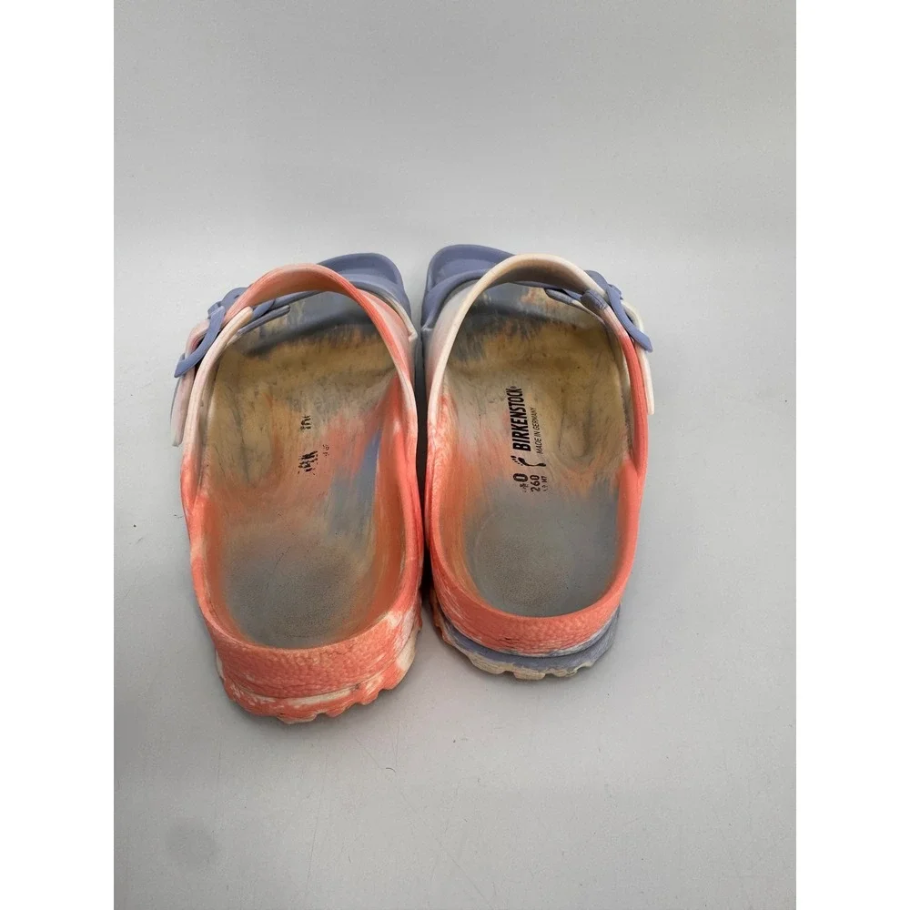 Birkenstock Arizona EVA Sandals Women 9 Narrow Multi Color Marbled Double Strap